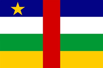 Central African Republic Flag