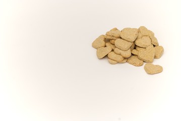 Baked, Heart Shaped, Dog Cookies.