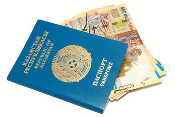 Passport and banknotes of Kazakhstan