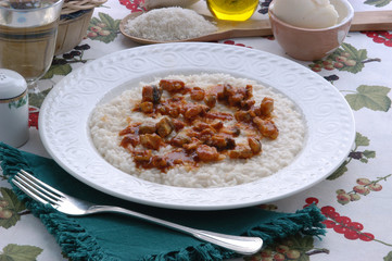 Risotto con anguille alla comacchiese - Primi Emilia R. © Comugnero Silvana