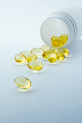 yellow capsule (cod-liver oil)