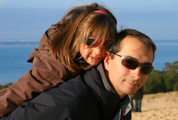 portée par l'amour de son papa