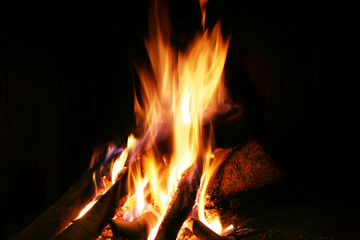 Fototapeta premium Fuoco camino2