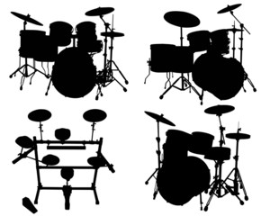 Fototapeta na wymiar drums kits