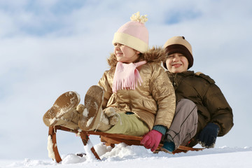 sled & children