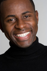 Obraz premium Smiling African American Man