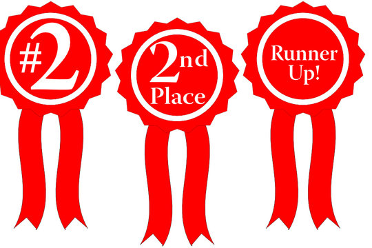 Red ribbon awards Vector