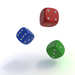 Colorful dice