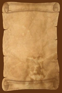parchemin d&eacute;roul&eacute;