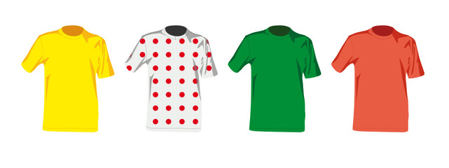 Les maillots du Tour de France - obrazy, fototapety, plakaty