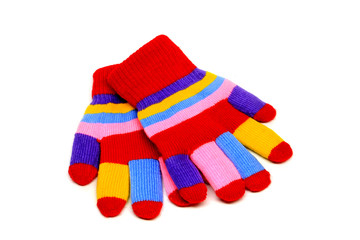 Knited children's mitten