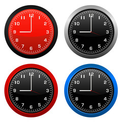 modern wall clock vector