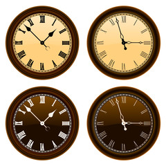 classic wall clock vector