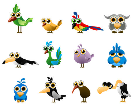 bird vector - cartoon series 3