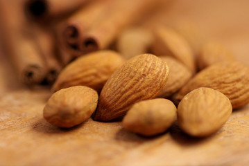 Almonds and cinnamon