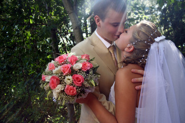 wedding kiss