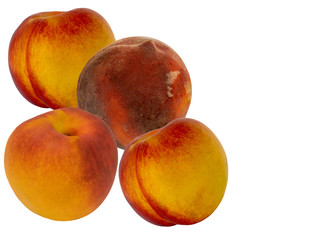 Fruit peaches fresh