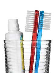 Toothbrush and toothpaste