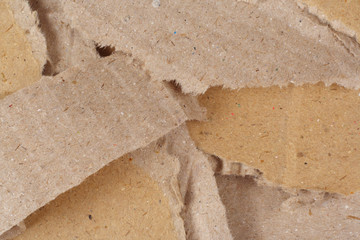 Macro shot of cardboard
