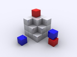 Cubes construction