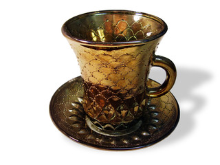 Cup on white background