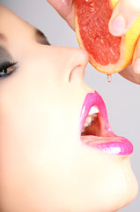Gesicht Blutorange