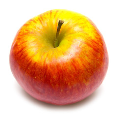 red apple on white