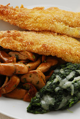 Salmerino ai porcini e spinaci - Secondi - Trentino Alto Adige