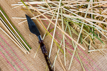 bamboo cutting knife
