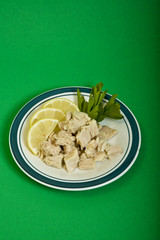 Chunk Tuna on Plate