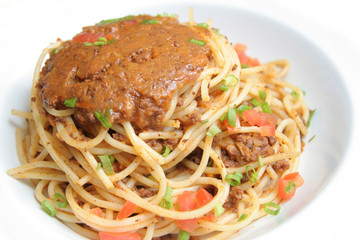spaghetti with bolognese sauce