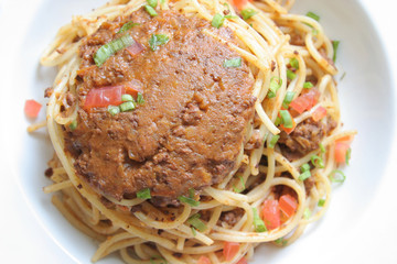spaghetti with bolognese sauce