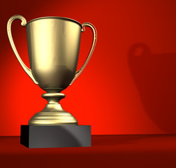 golden trophy cup
