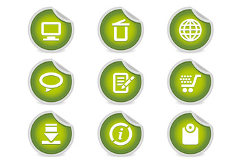 Sticky Icons - Website & Internet #2 | Green
