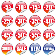 pastilles soldes rouge