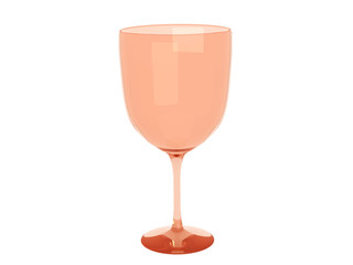 wine glass isolated on white