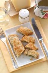 Arrotolato di adamello e taccole - Antipasti Trentino Alto Adige