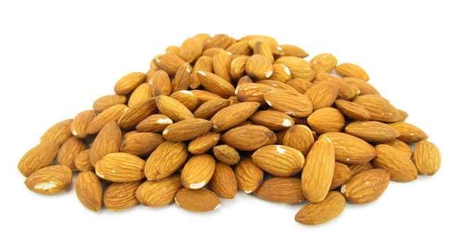 Almonds pile