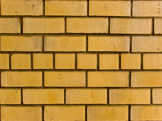 Laying of a wall from a brick