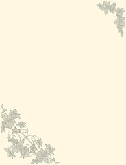 floral pattern in the antique style