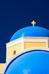 Blue Church Dome, Greece