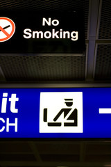No Smoking Sign in Airport