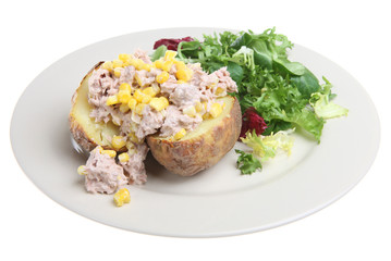 Jacket Potato with Tuna and Corn