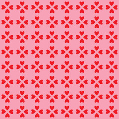 Fototapeta na wymiar Valentine hearts pattern