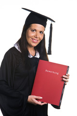 Young woman graduated with a Diploma