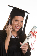 Young woman graduated with a Diploma