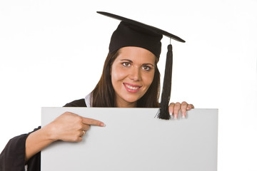 Young woman graduated with a Diploma