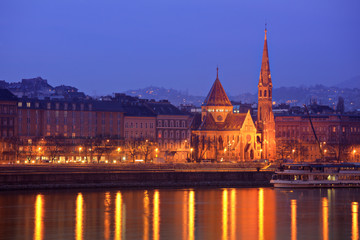 Fototapeta premium Calvinist church in Budapest, Hungary