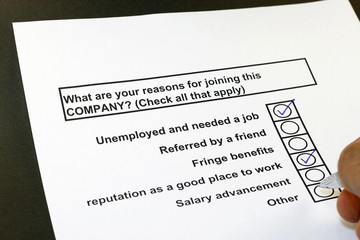 What are your reason in joining this company?