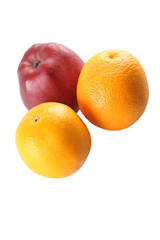 orange and apple